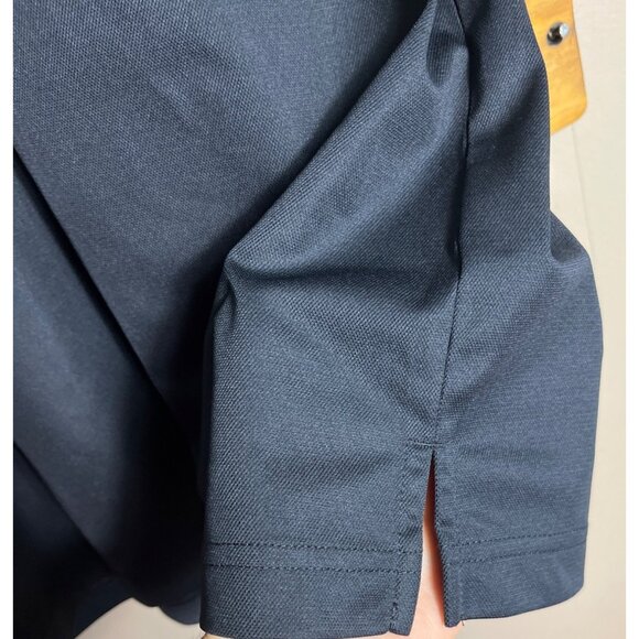 Sport-Tek Black Shirt Henley Sport Wick Polo Short Sleeve Casual Mens Size L - Picture 4 of 7